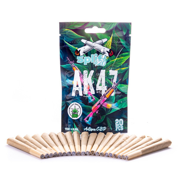 20 Prerolls Ak47 sachet infuspliff - Preroll CBD