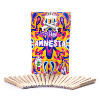 20 Prerolls Amnesia sachet infuspliff - Preroll CBD