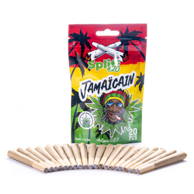 Achetez 20 Prerolls Jamaican Infuspliff - Preroll CBD de Qualité Supér