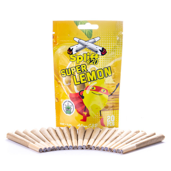 20 Prerolls SuperLemon sachet infuspliff - Preroll CBD